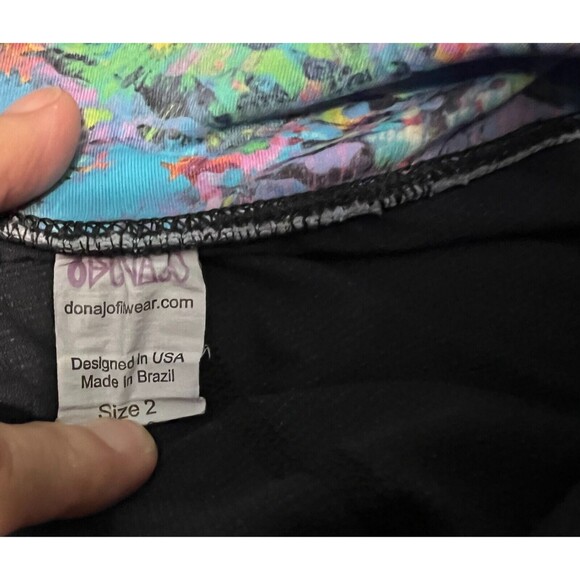 Dona Jo by JoFit Pleated Activewear JoJo Skort  Women's Size 2  Blue Floral - Picture 6 of 11